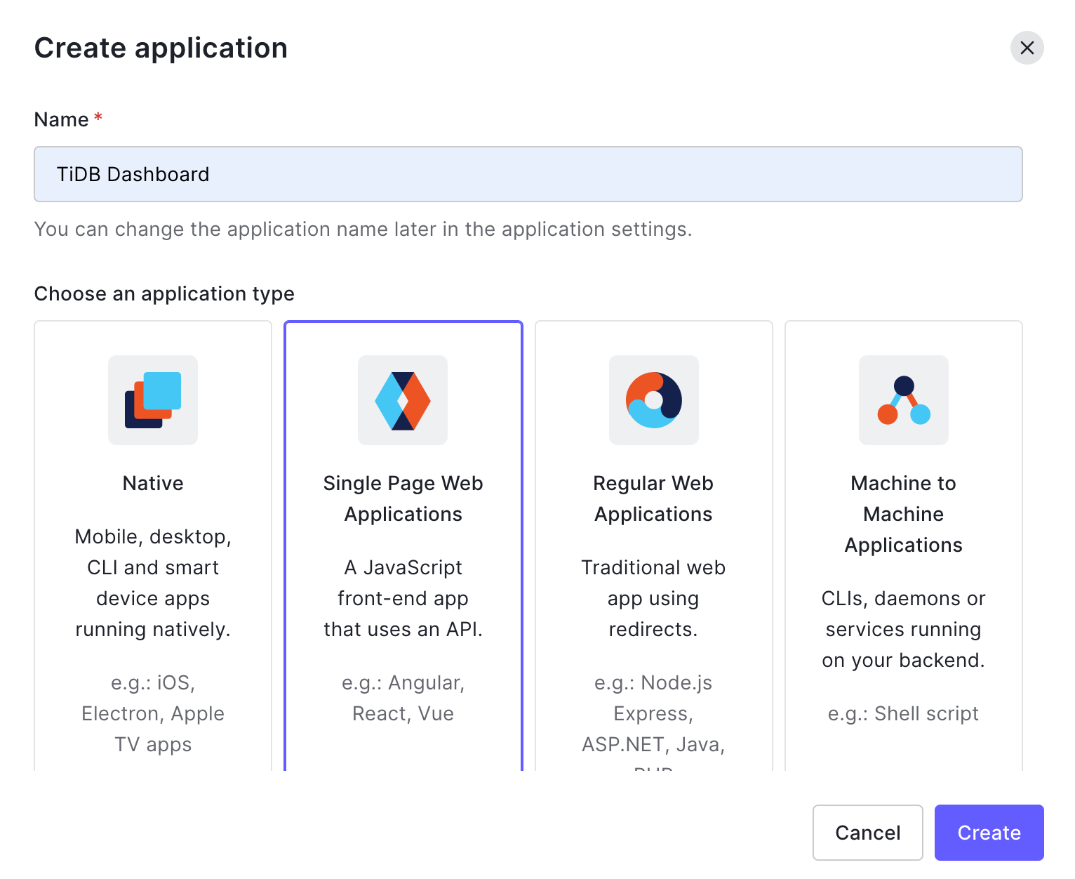 Create Application