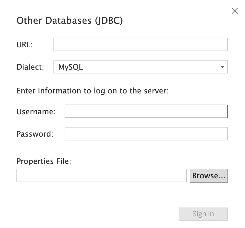 Other Databases (JDBC)
