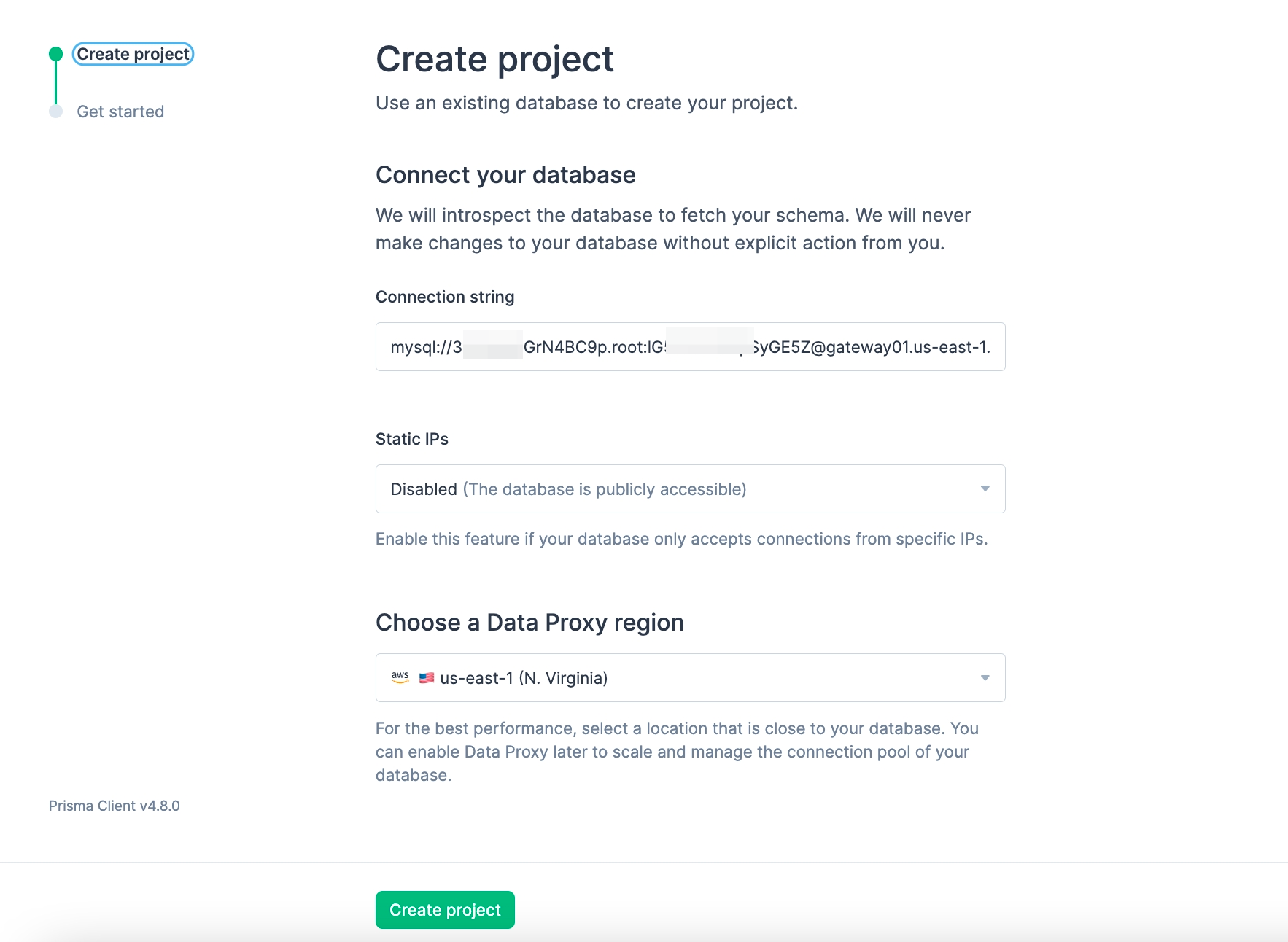 Configure project settings
